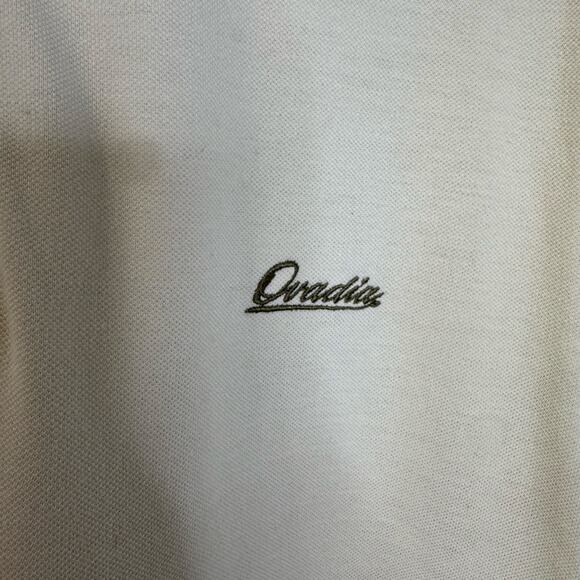 Ovadia New York Polo Shirt Jangle Safari Animal Print Cream Sz XL - Picture 4 of 12